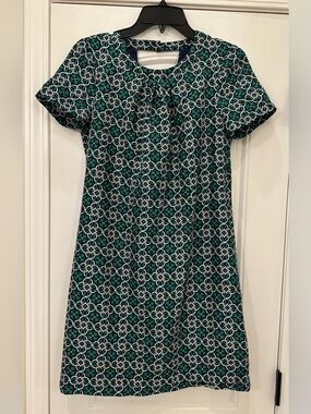J. Crew Swoop Dress in Latticework Medallion 2